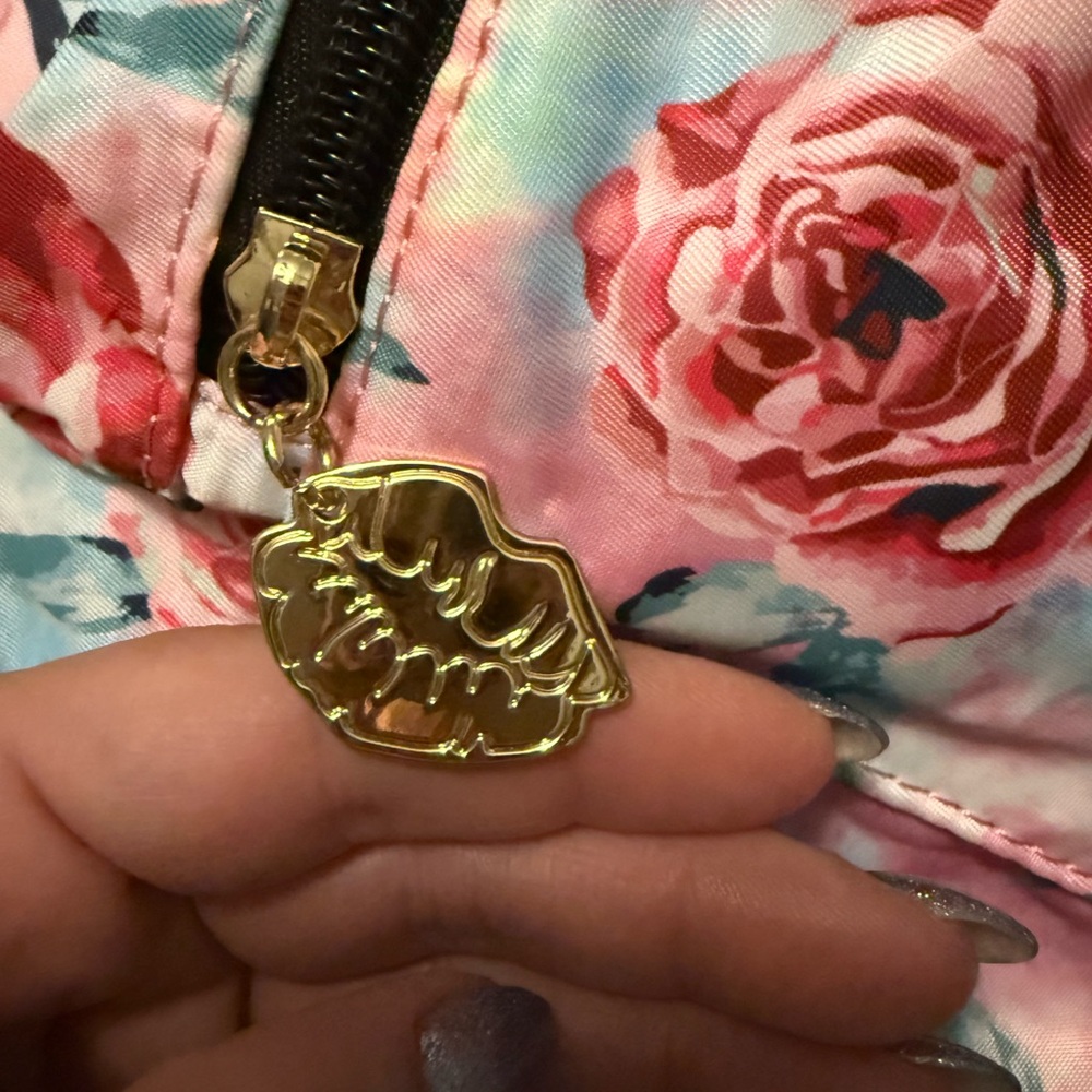 Betsy Johnson Sky Roses Floral Backpack - Picture 4 of 8